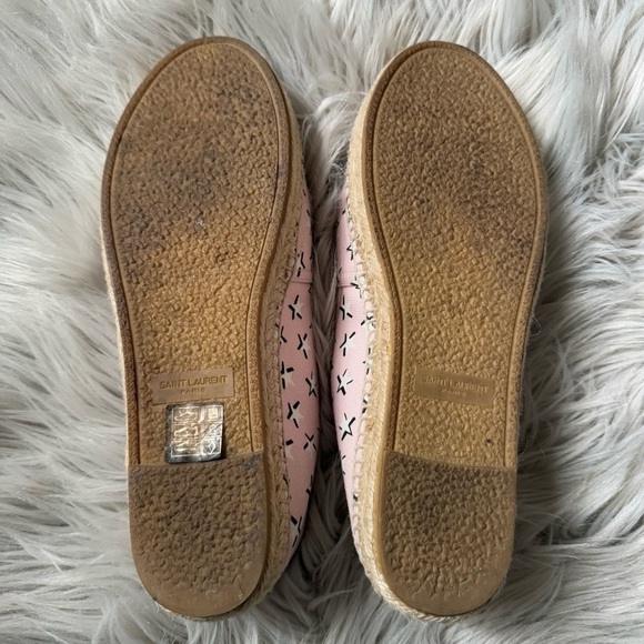 YSL SAINT LAURENT Pink Star Fun Espadrilles Size 37 (7) - Picture 9 of 10